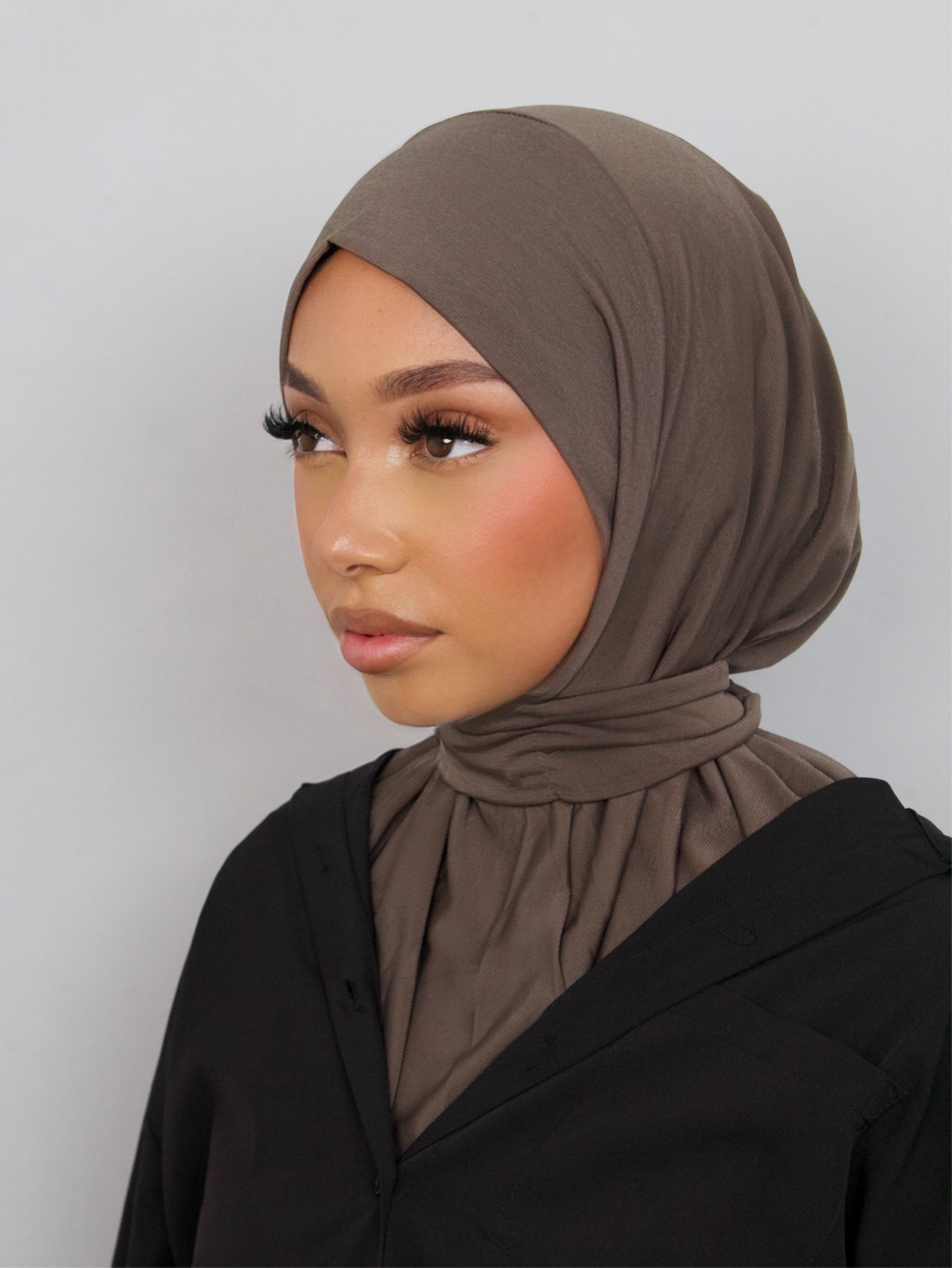HIJAB CAGOULE MOKA