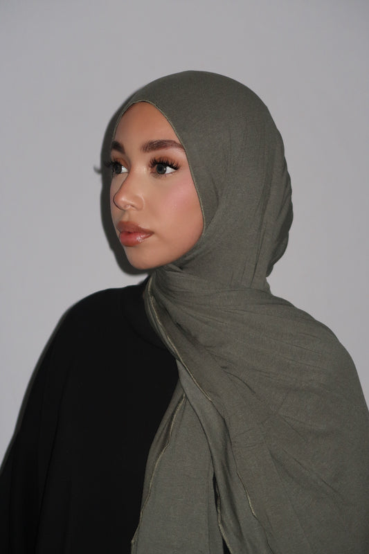 HIJAB JERSEY BAMBOO KHAKI