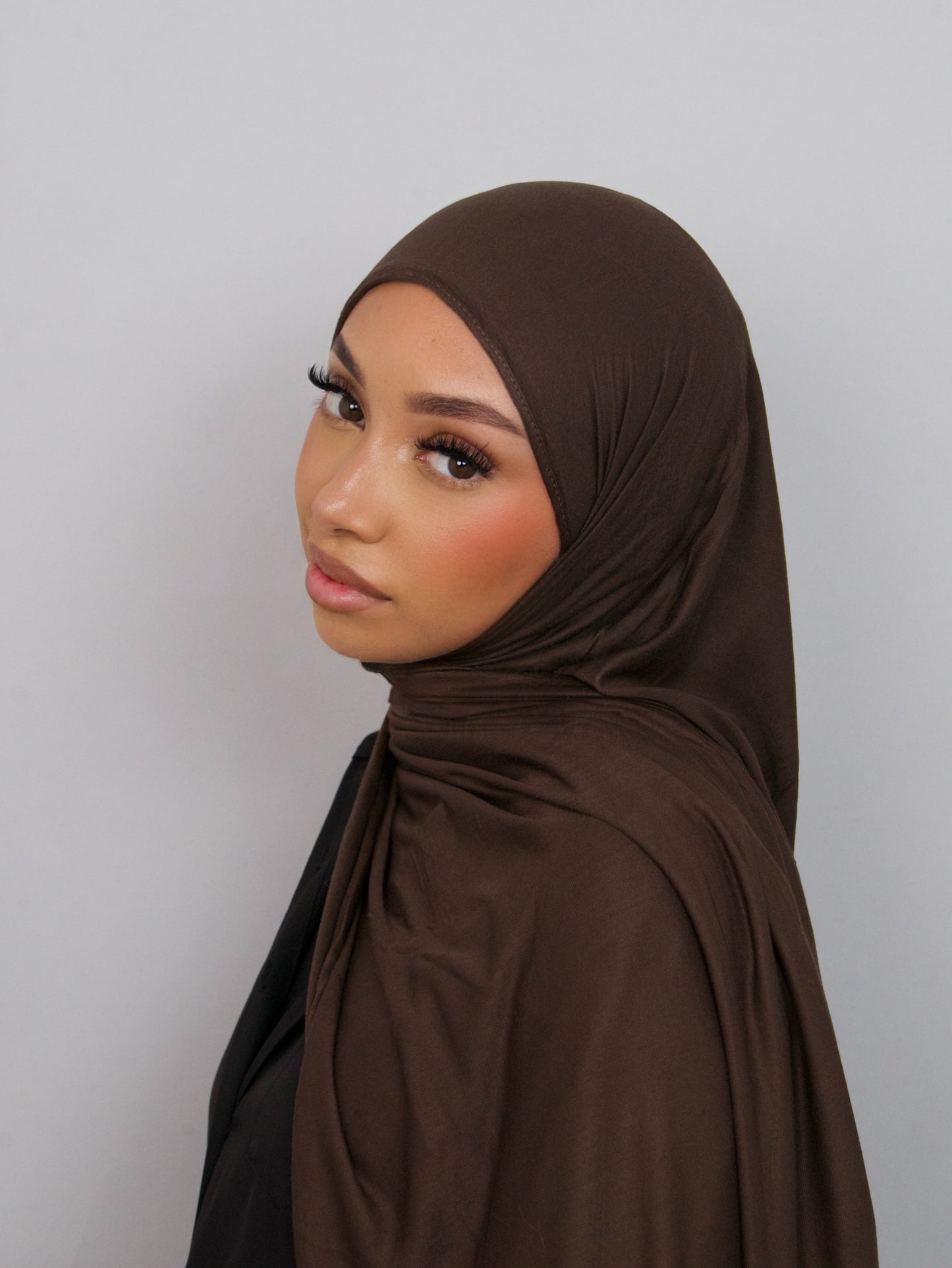 HIJAB JERSEY BAMBOO CHOCOLAT