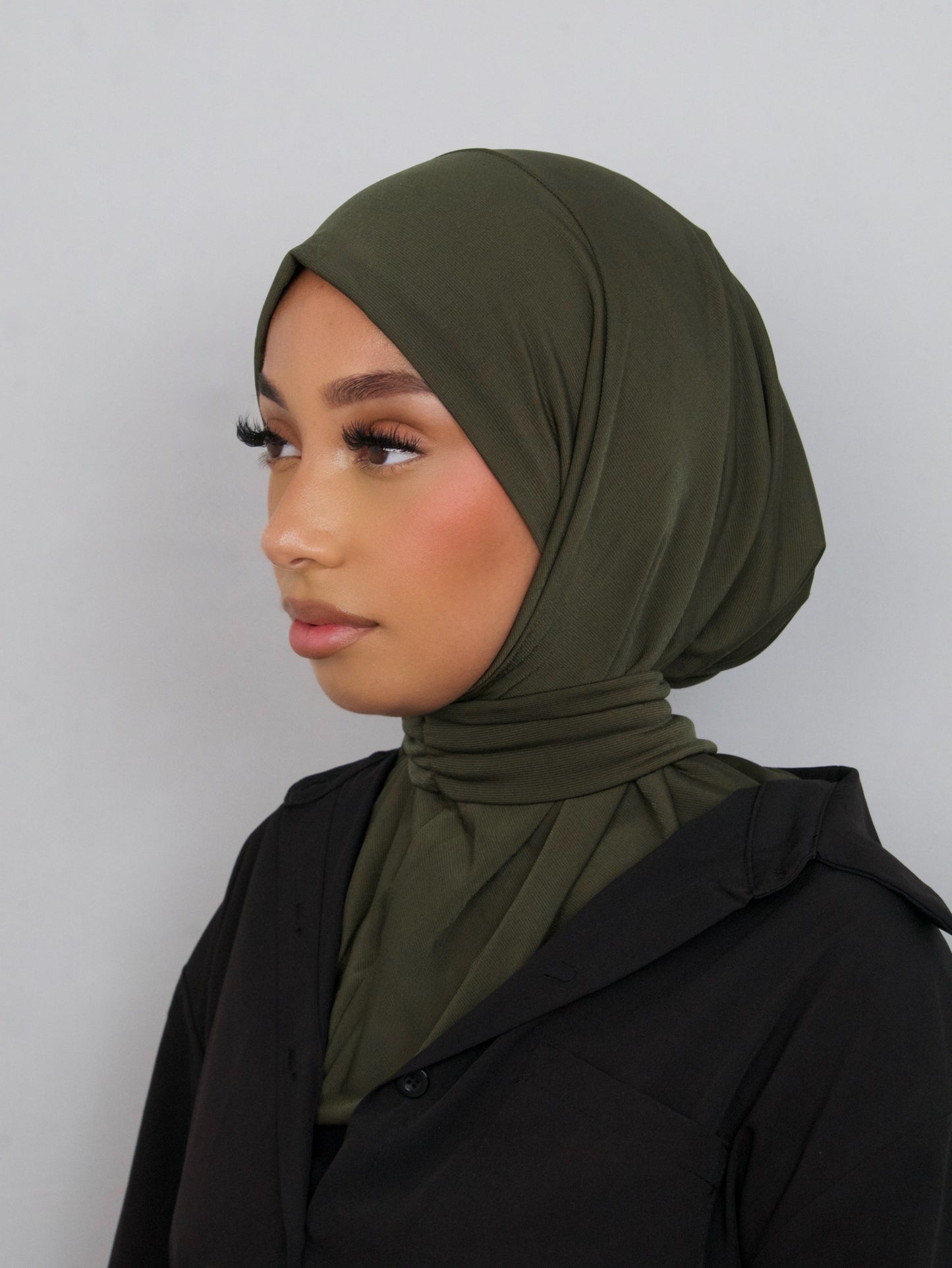 HIJAB CAGOULE KAKI