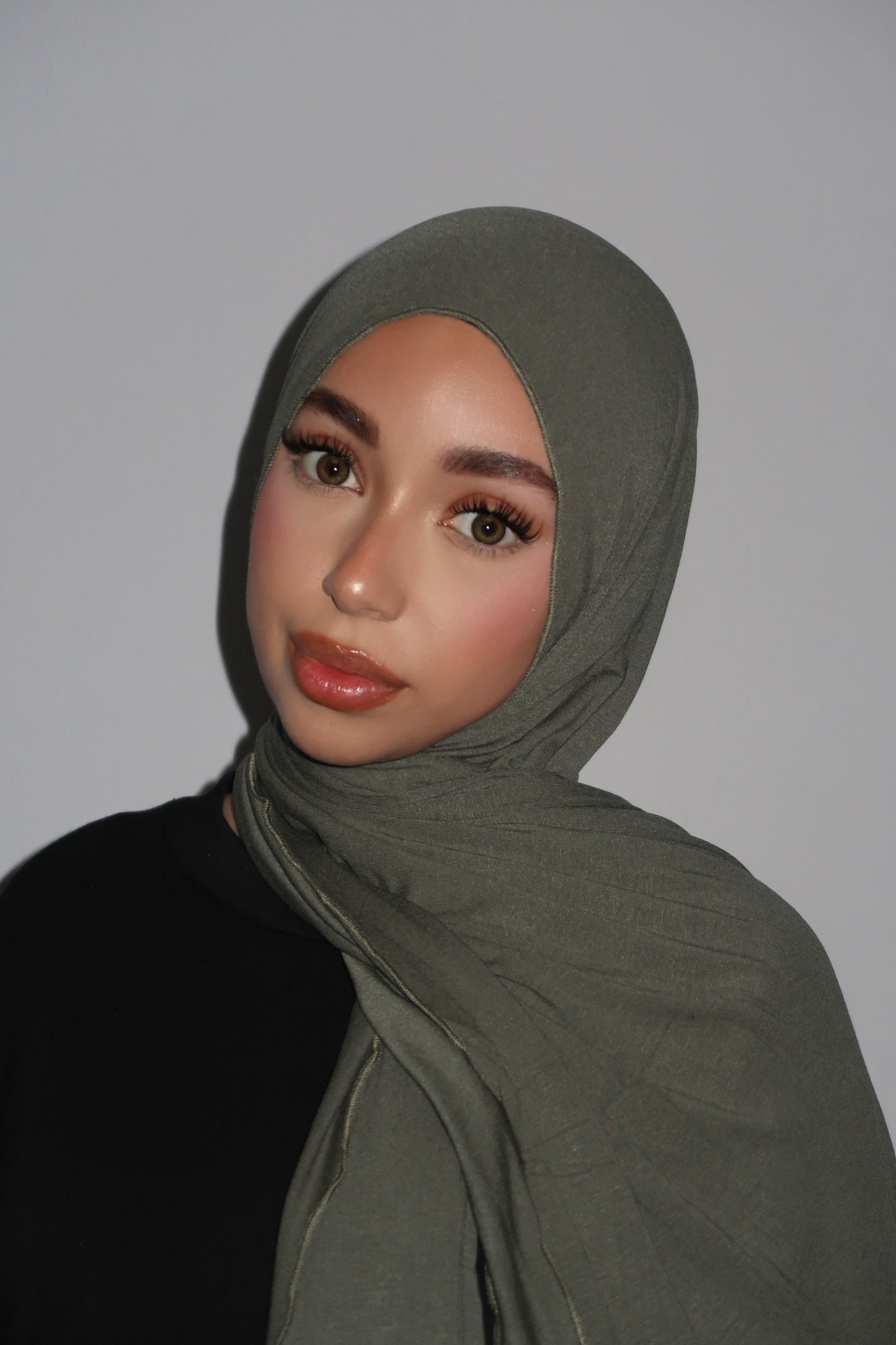 HIJAB JERSEY BAMBOO KHAKI