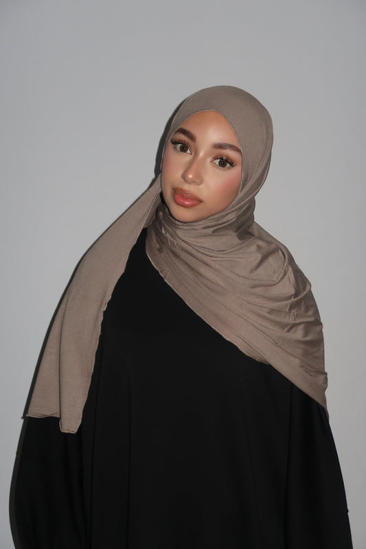 HIJAB JERSEY BAMBOO TAUPE